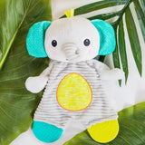 Bright Starts Snuggle Teethe Plush Peg Elephant