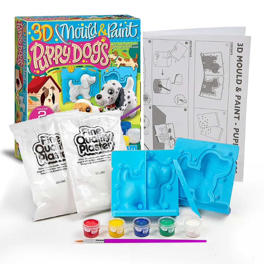 4M 3D Mould & Paint Puppy Dogs
