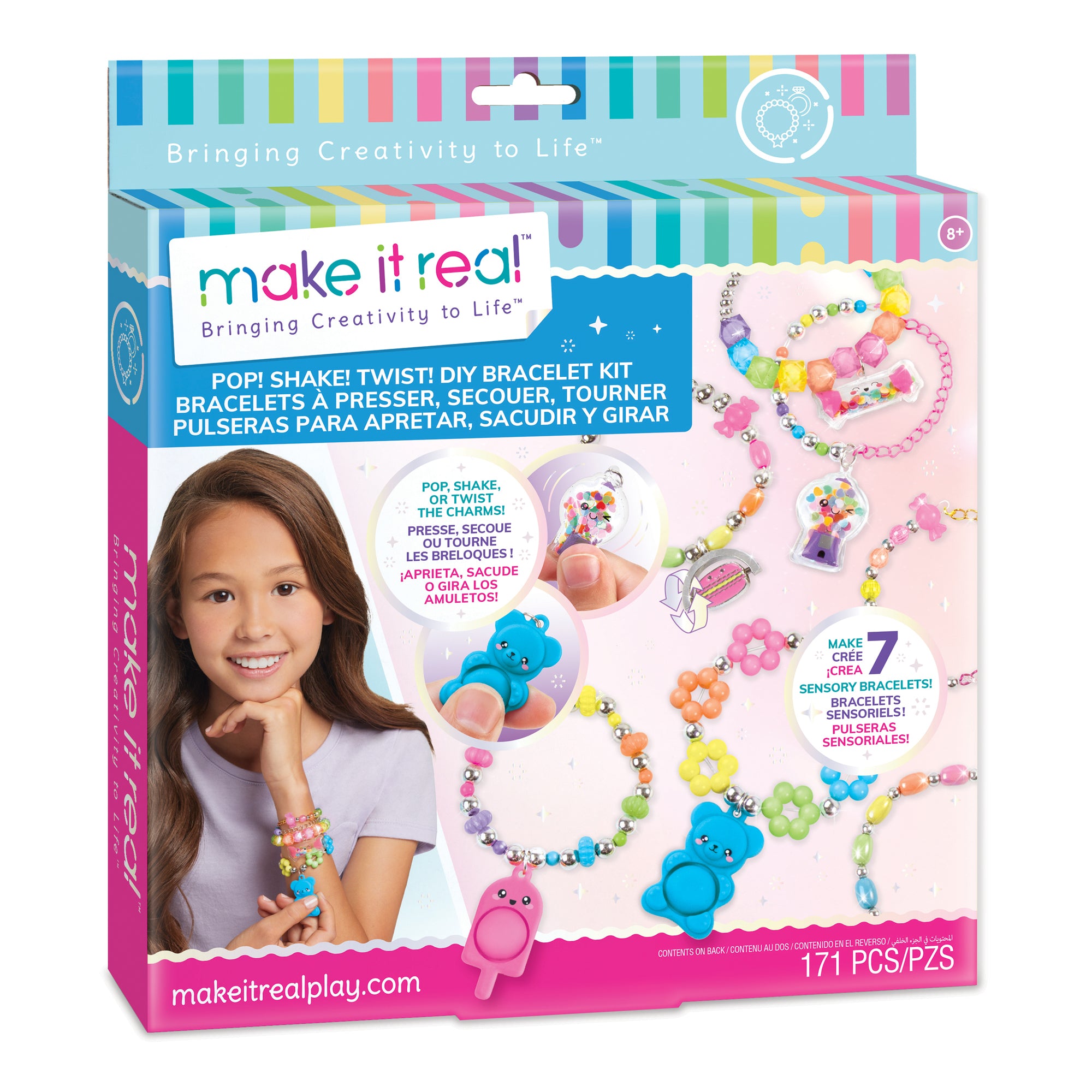 Make It Real Pop! Shake! Twist! Diy Bracelet Kit