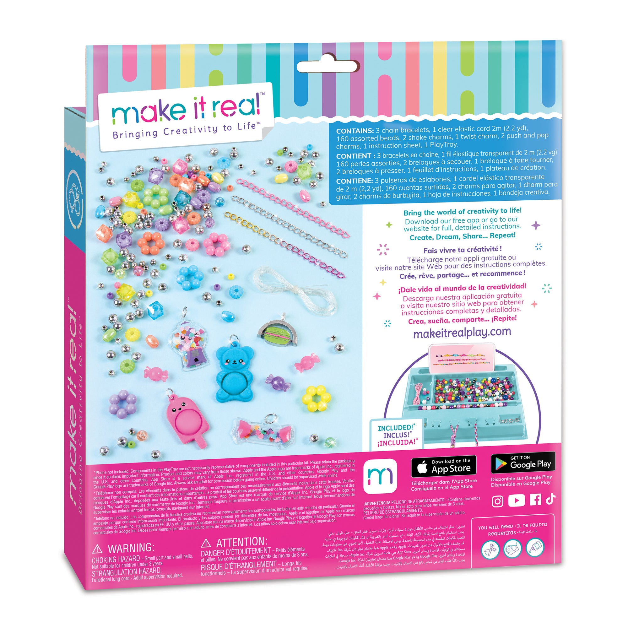 Make It Real Pop! Shake! Twist! Diy Bracelet Kit
