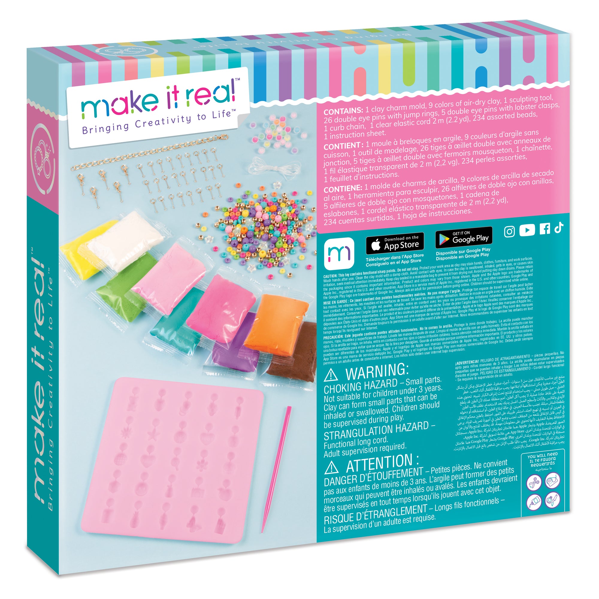 Make It Real Clay Charm Factory: Diy Jewelry 