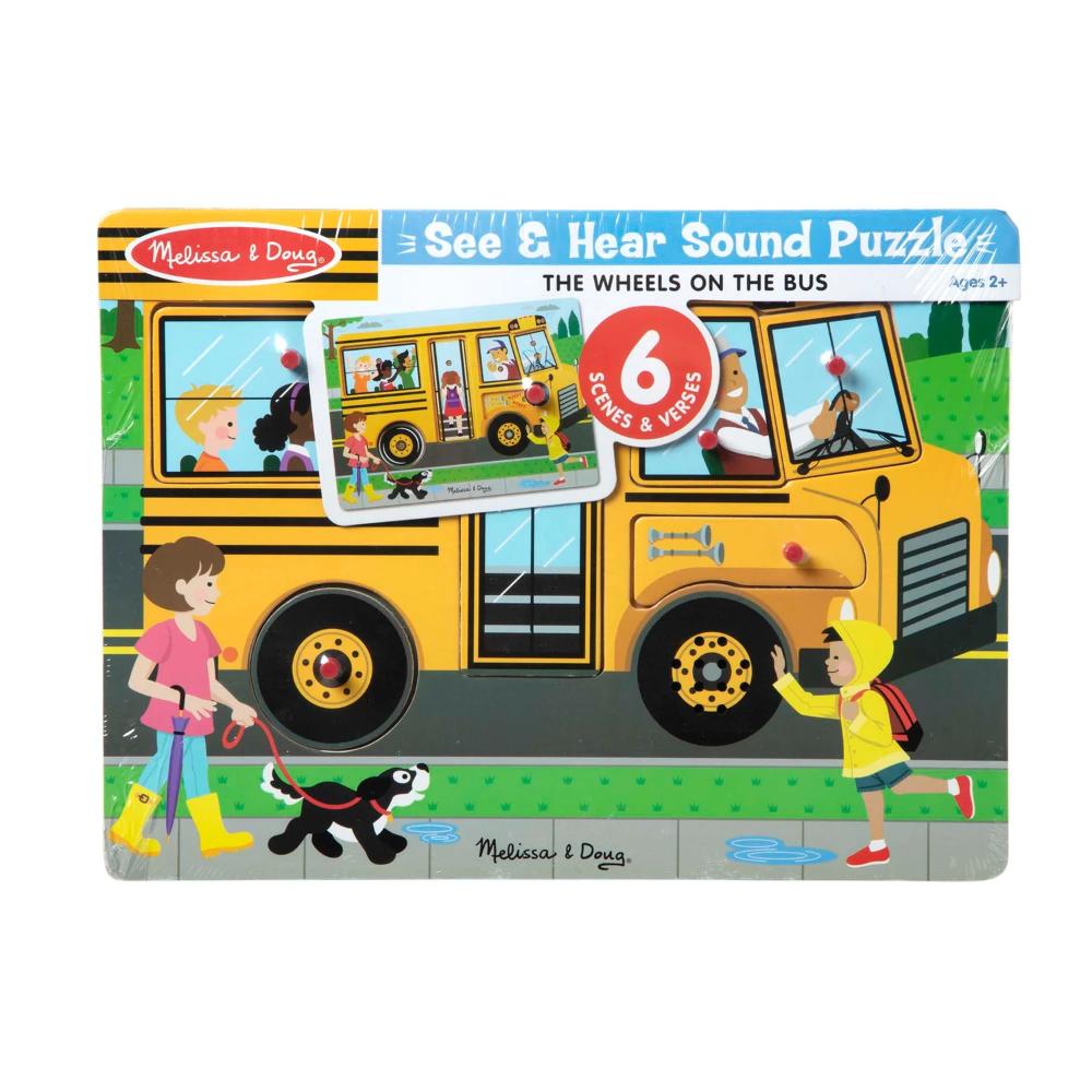 Melissa & Doug The Wheels on the Bus Sound Puzzle