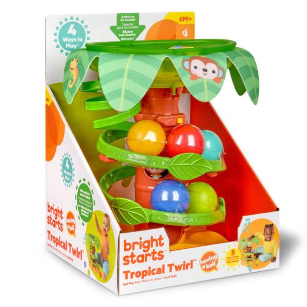Bright Starts Tropical Twirl Ball Play Toy