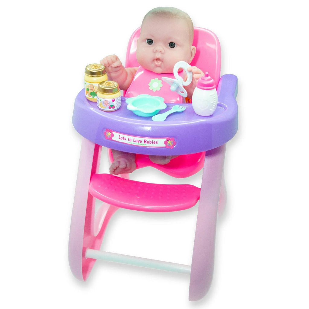 Jc Toys 14" Lots To Love With Basic High Chair And Accessories