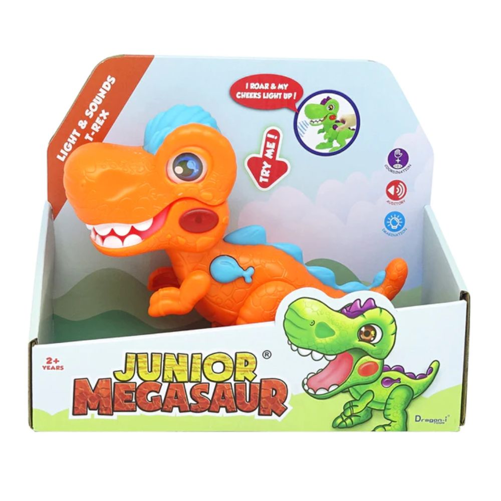 Junior Megasaur Light and Sound Dinosaur Assorted