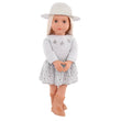 Our Generation Doll W/Pleated Skirt & Hat Abigale