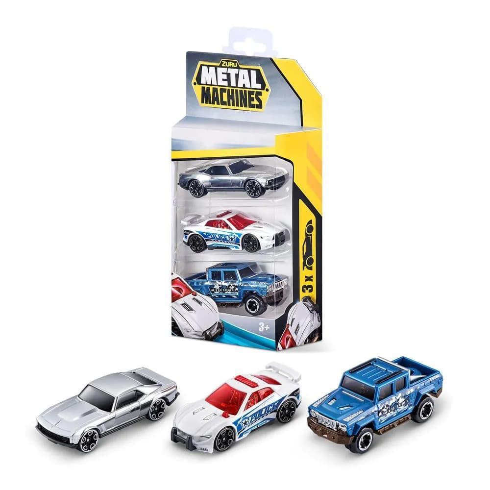 Zuru Metal Machines Car 3Pk Assorted