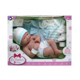 Jc Toys 14" La Newborn Gift Set (Non-Sexed) - Blue Outfit Set
