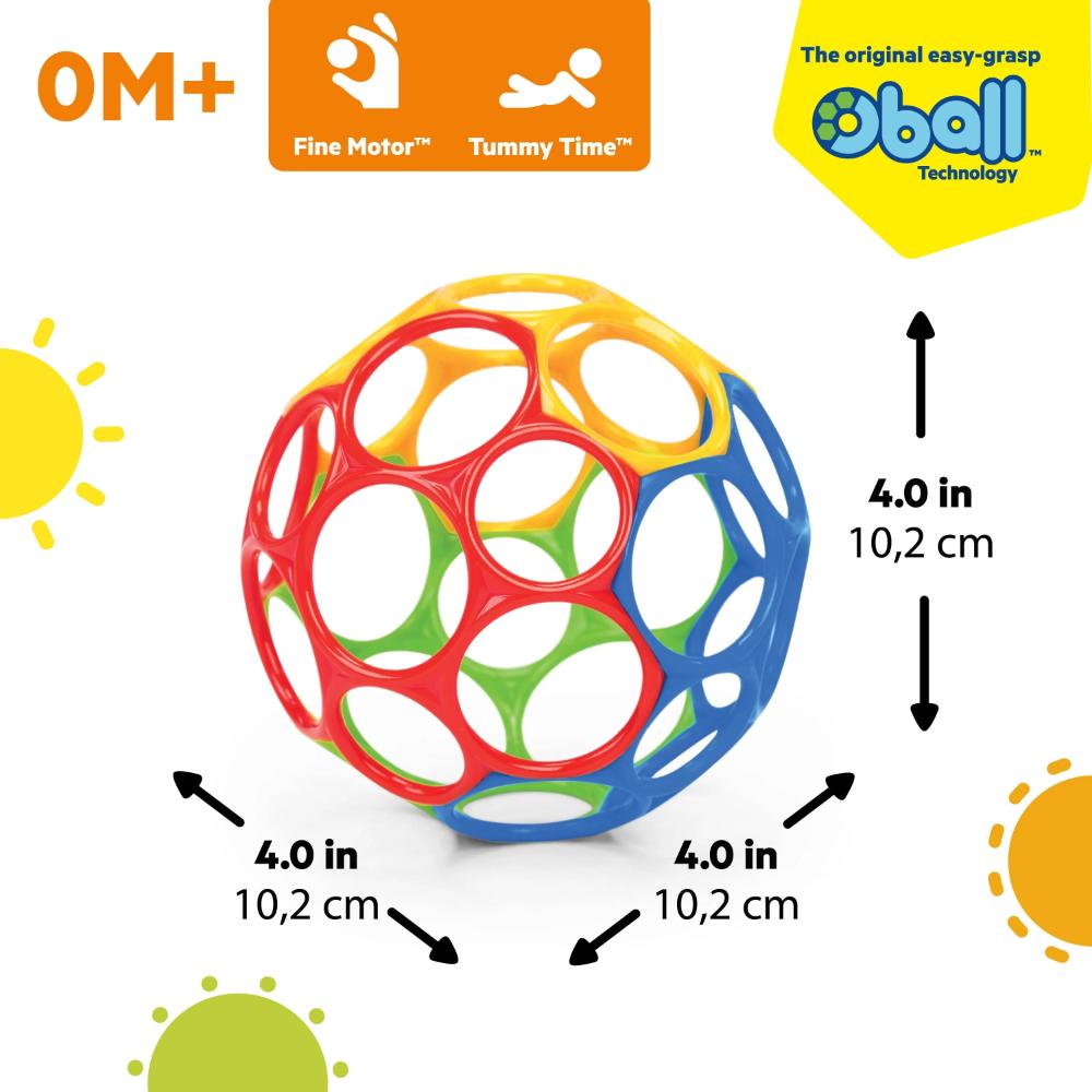 Bright Starts Oball Classic Easy Grasp Toy Bright Starts Oball Classic Easy Grasp Toy