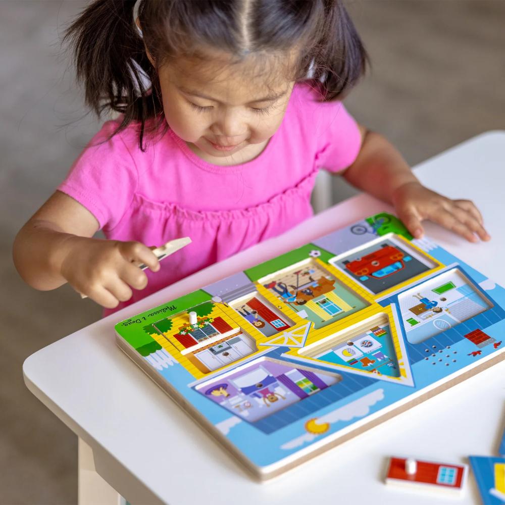 Melissa & Doug Around the House Sound Puzzle - 8 Pieces