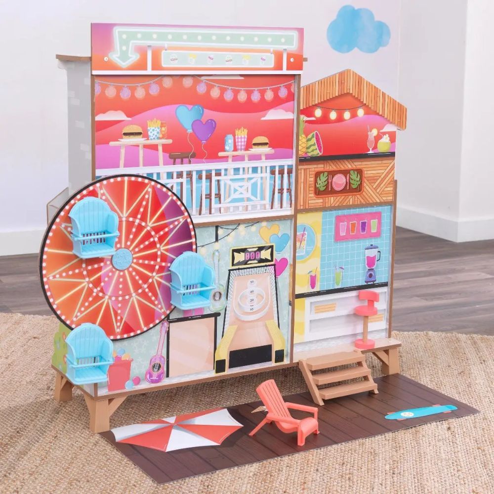 Kidkraft Ferris Wheel Fun Beach House Dollhouse