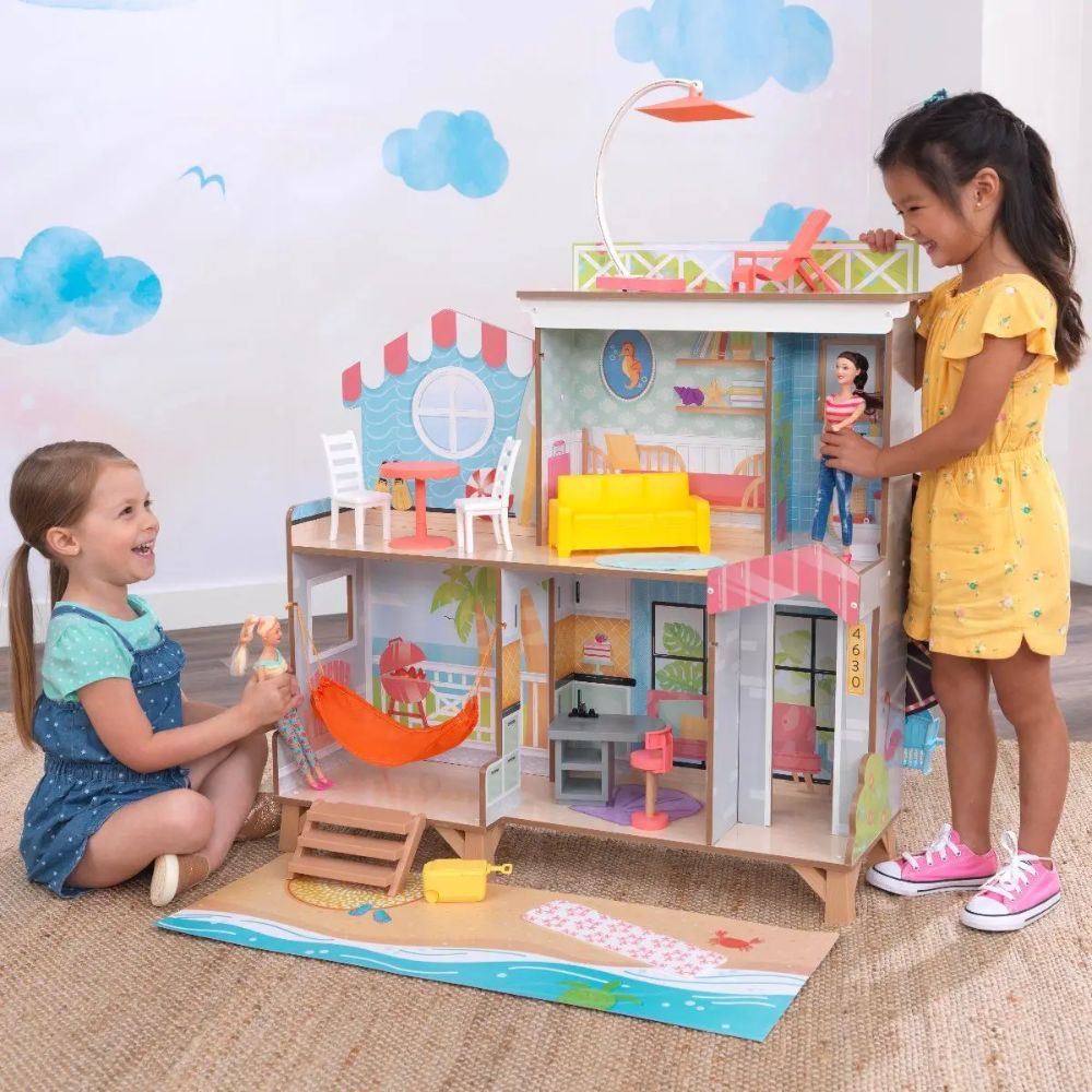 Kidkraft Ferris Wheel Fun Beach House Dollhouse