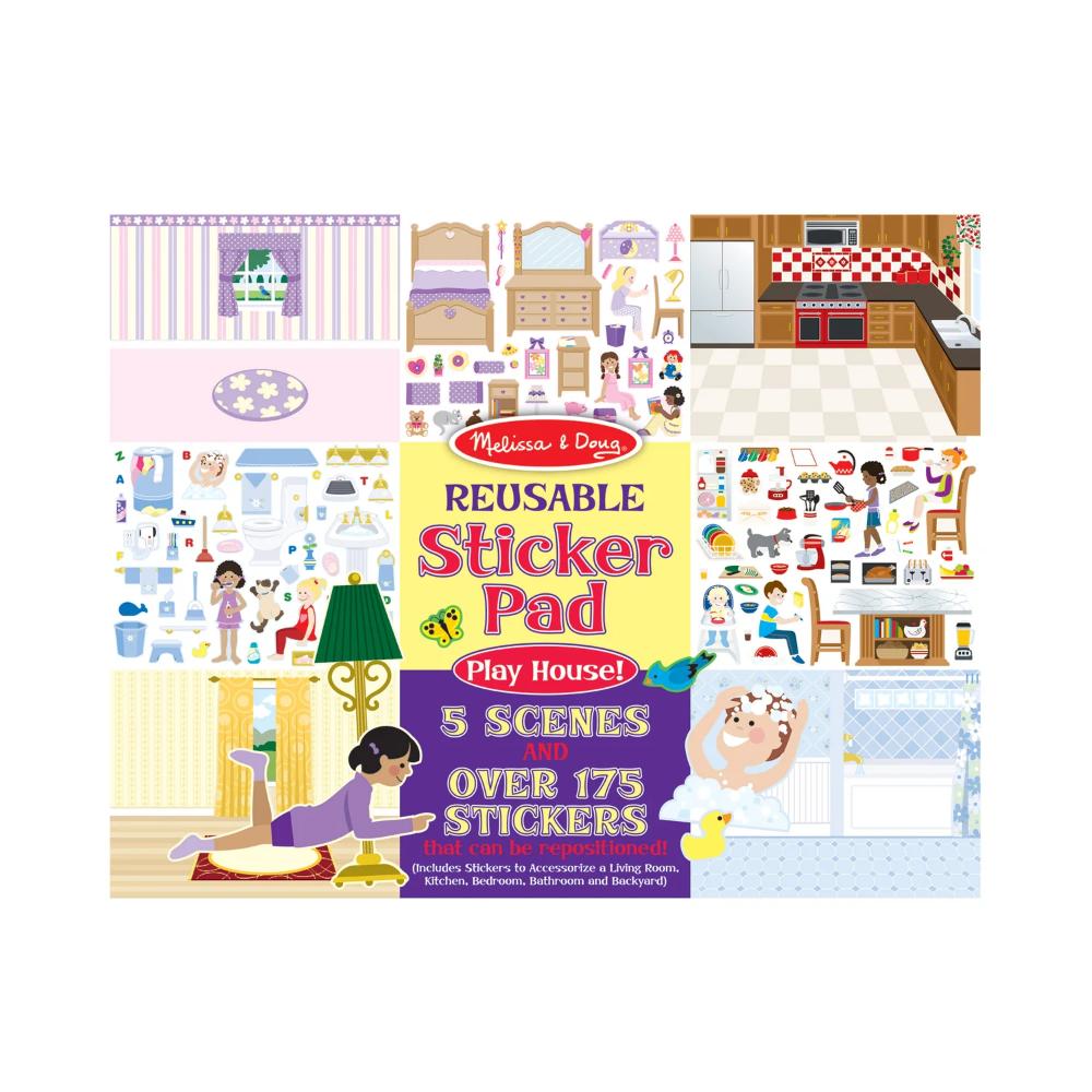 Melissa & Doug Reusable Sticker Pad - Play House! Melissa & Doug Reusable Sticker Pad - Play House!