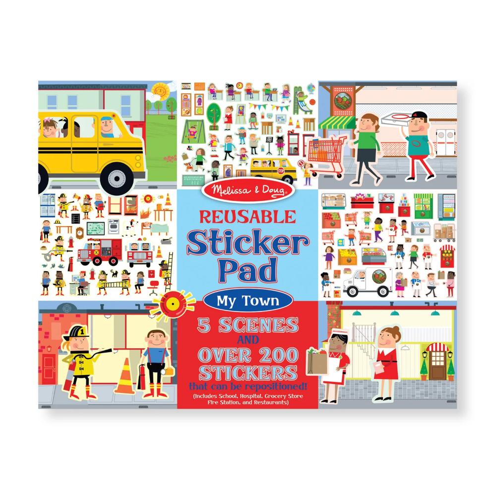 Melissa & Doug Reusable Sticker Pad - My Town Melissa & Doug Reusable Sticker Pad - My Town
