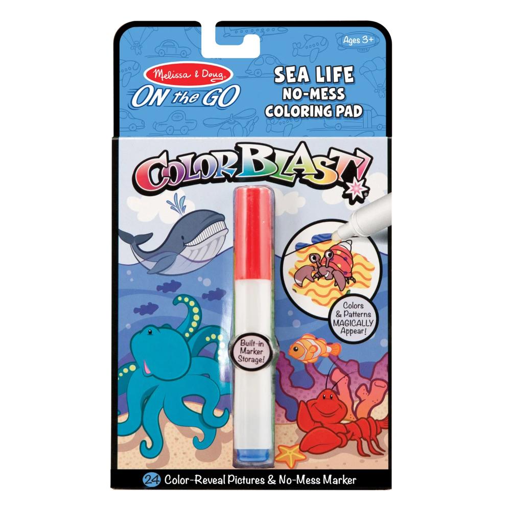 Melissa & Doug On the Go™ ColorBlast Color Reveal Pad – Sea Life