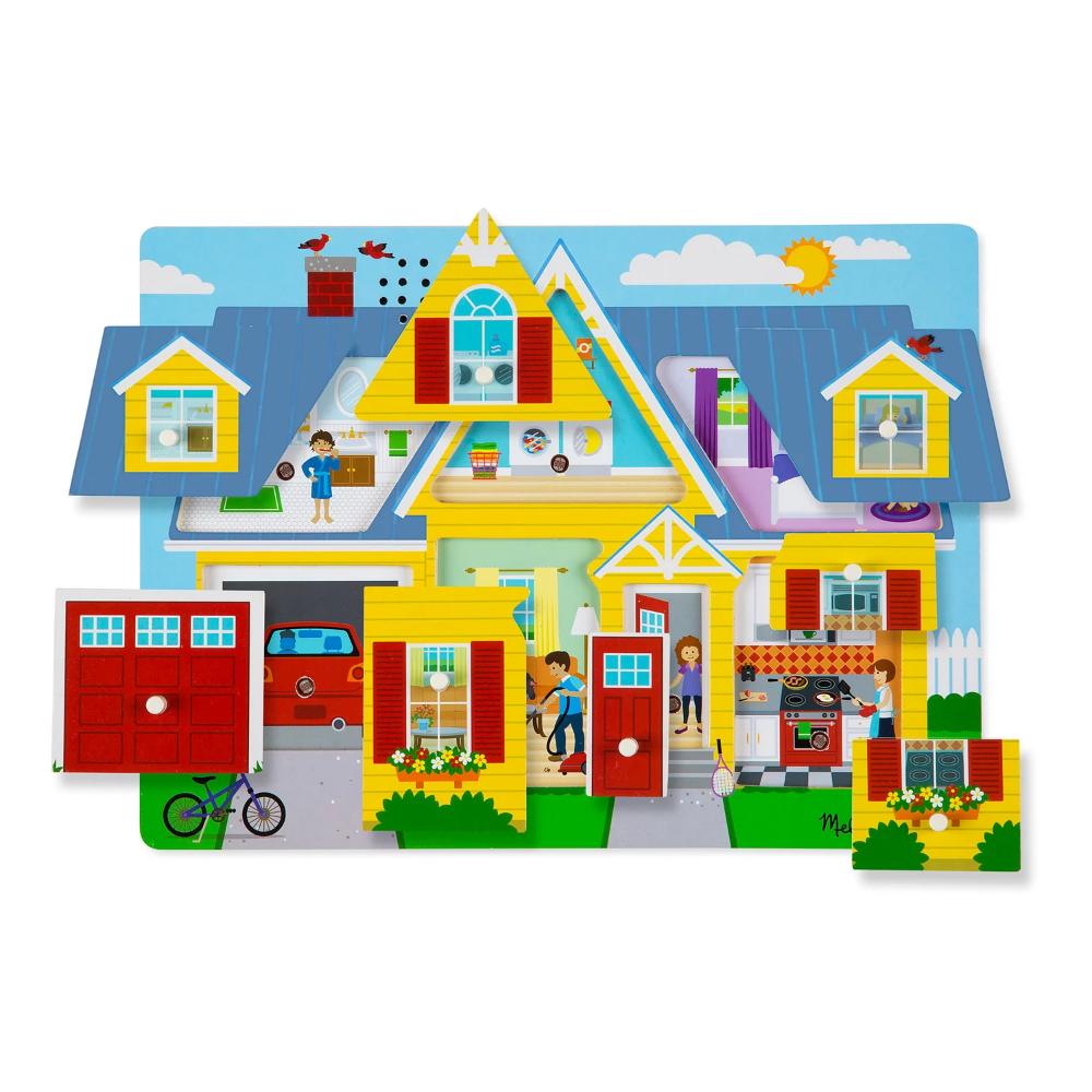 Melissa & Doug Around the House Sound Puzzle - 8 Pieces