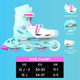 YVolution Neon Inline Skates Teal Pink