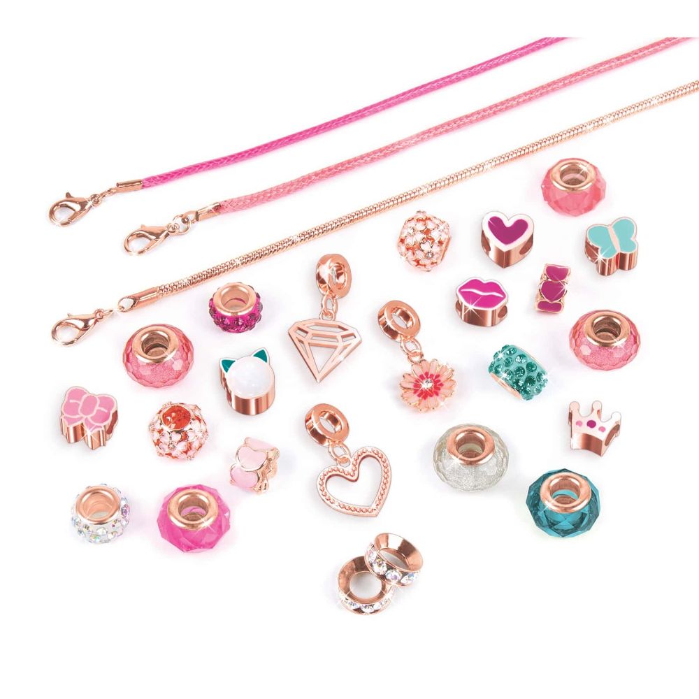 Make It Real Halo Charms Bracelets Pink