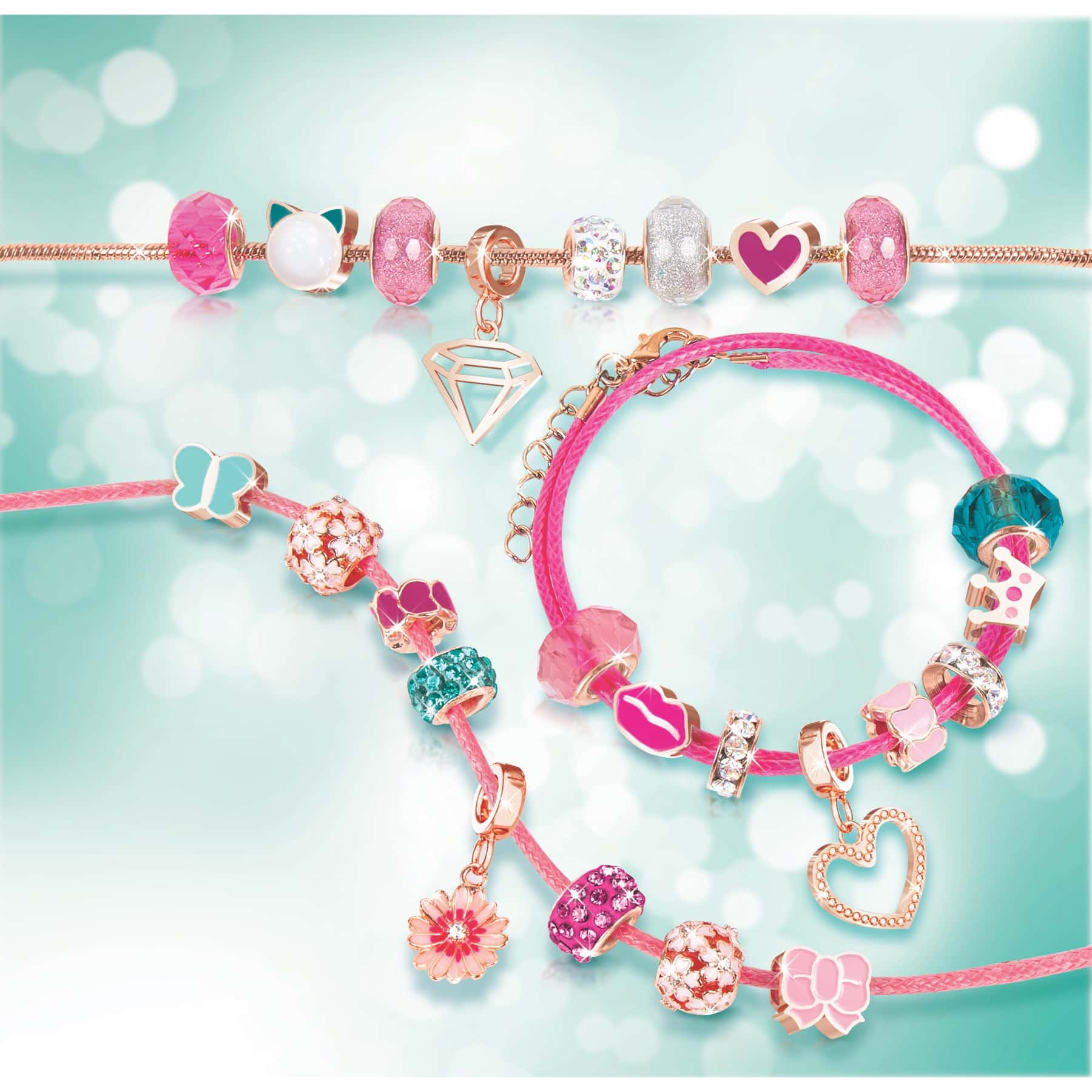 Make It Real Halo Charms Bracelets Pink Make It Real Halo Charms Bracelets Pink