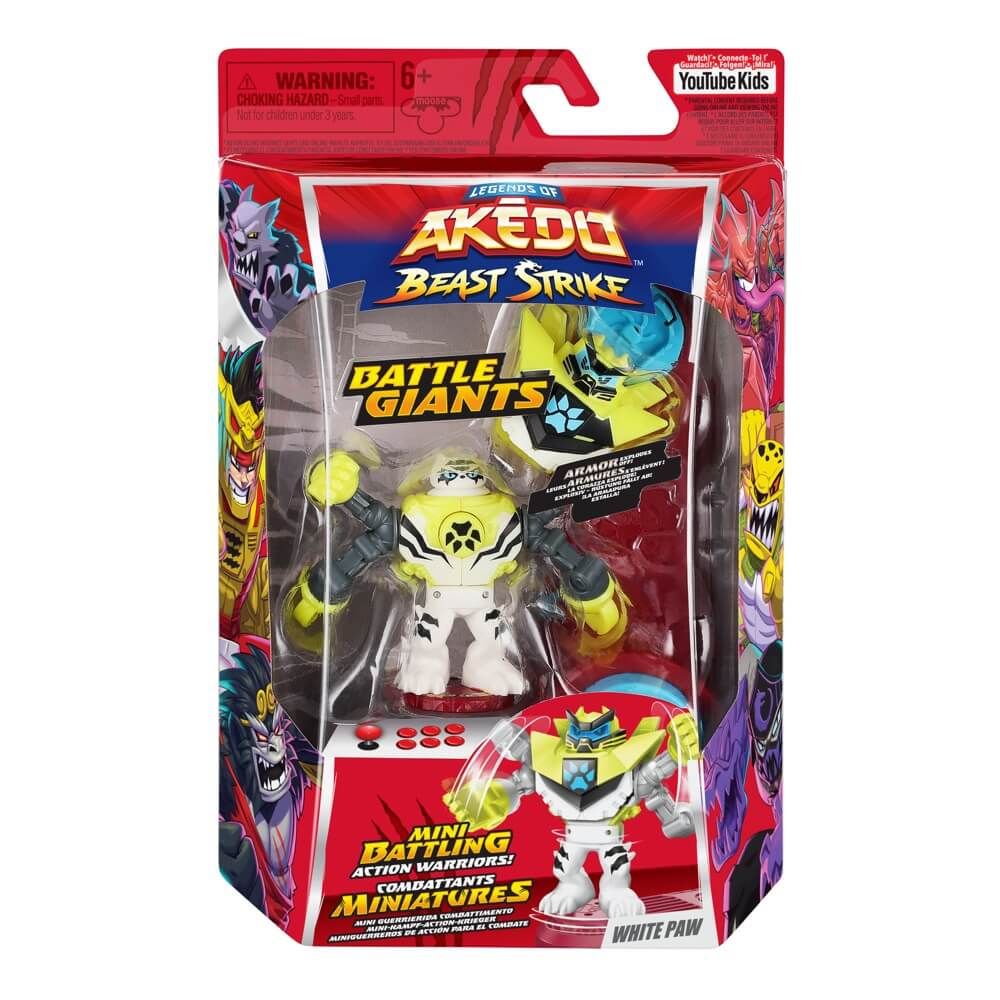 Legends Of Akedo S5 Beast Strike Battle Giants White Paw