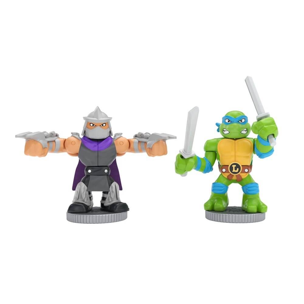 Legends Of Akedo TMNT Battle Arena with 2 Exclusive Battling Mini Warriors - Leonardo and Shredder