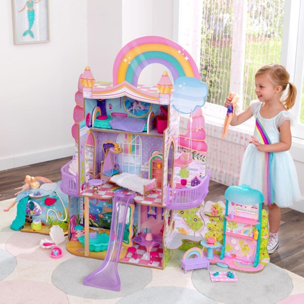 Kidkraft Rainbow Dreamers Unicorn Mermaid Dollhouse