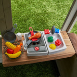KidKraft Pioneer Cottage Wooden Outdoor Playhouse