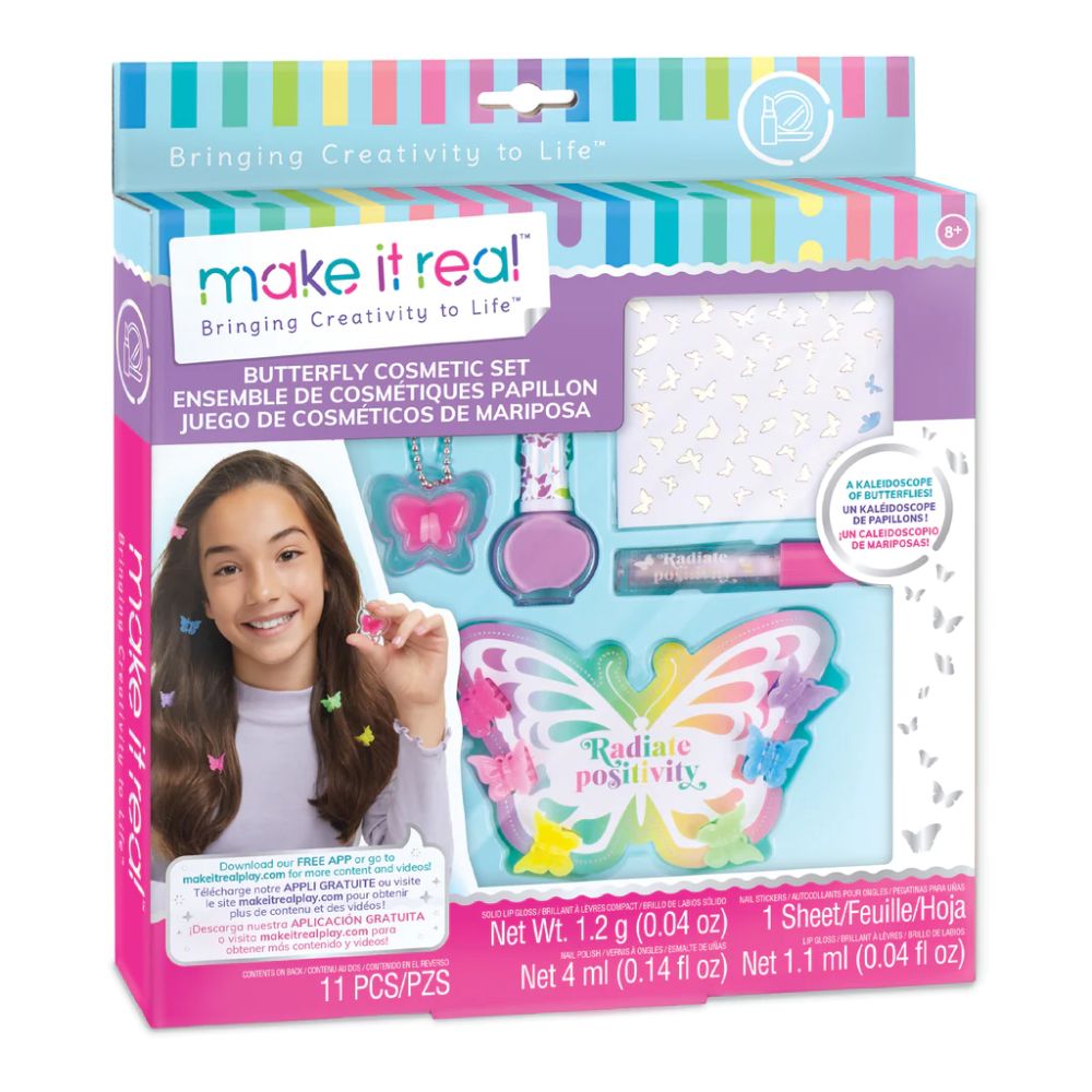 Make It Real Butterfly Cosmetic Set