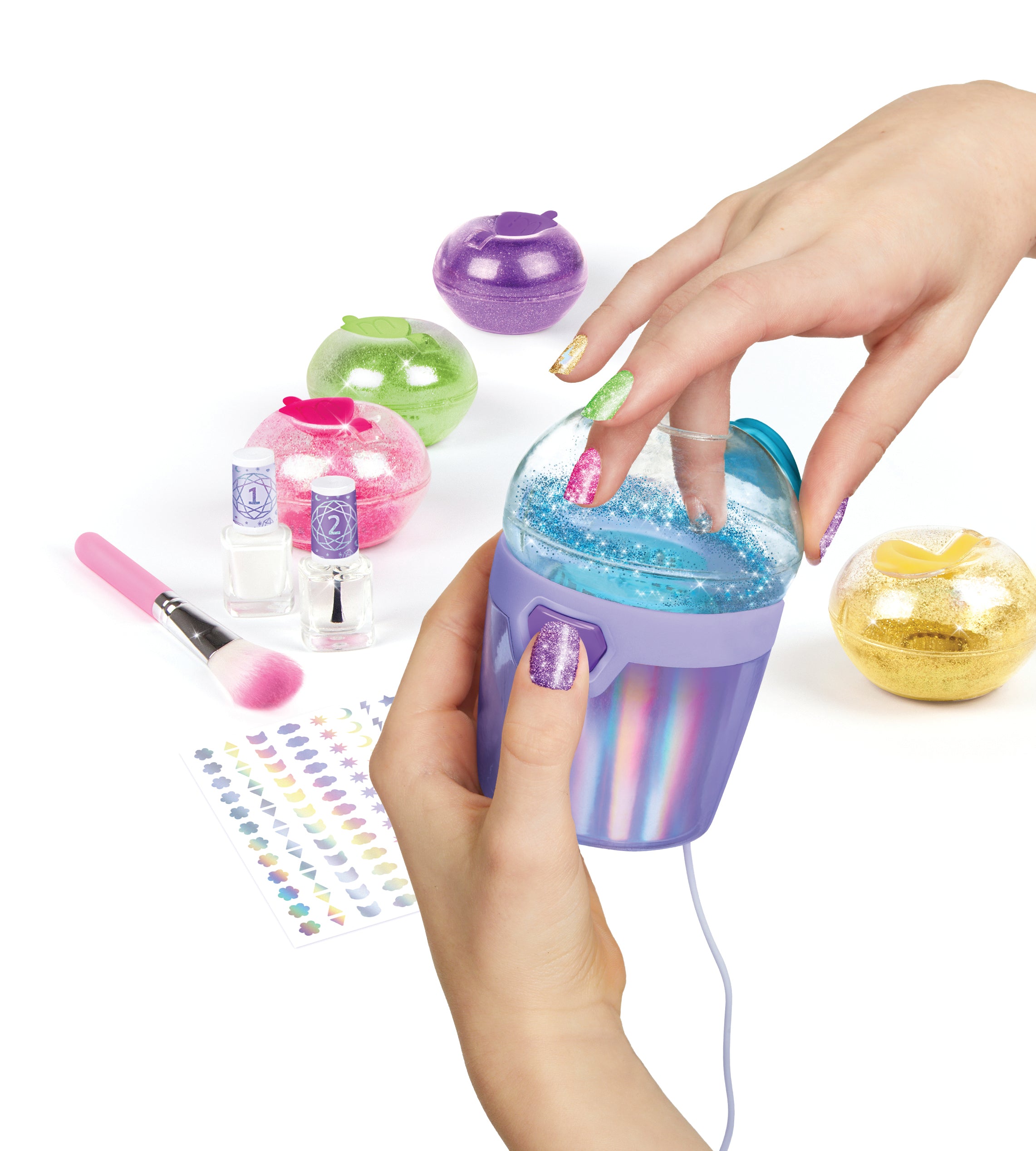Make It Real Party Nails Glitter Design Set Make It Real Party Nails Glitter Design Set