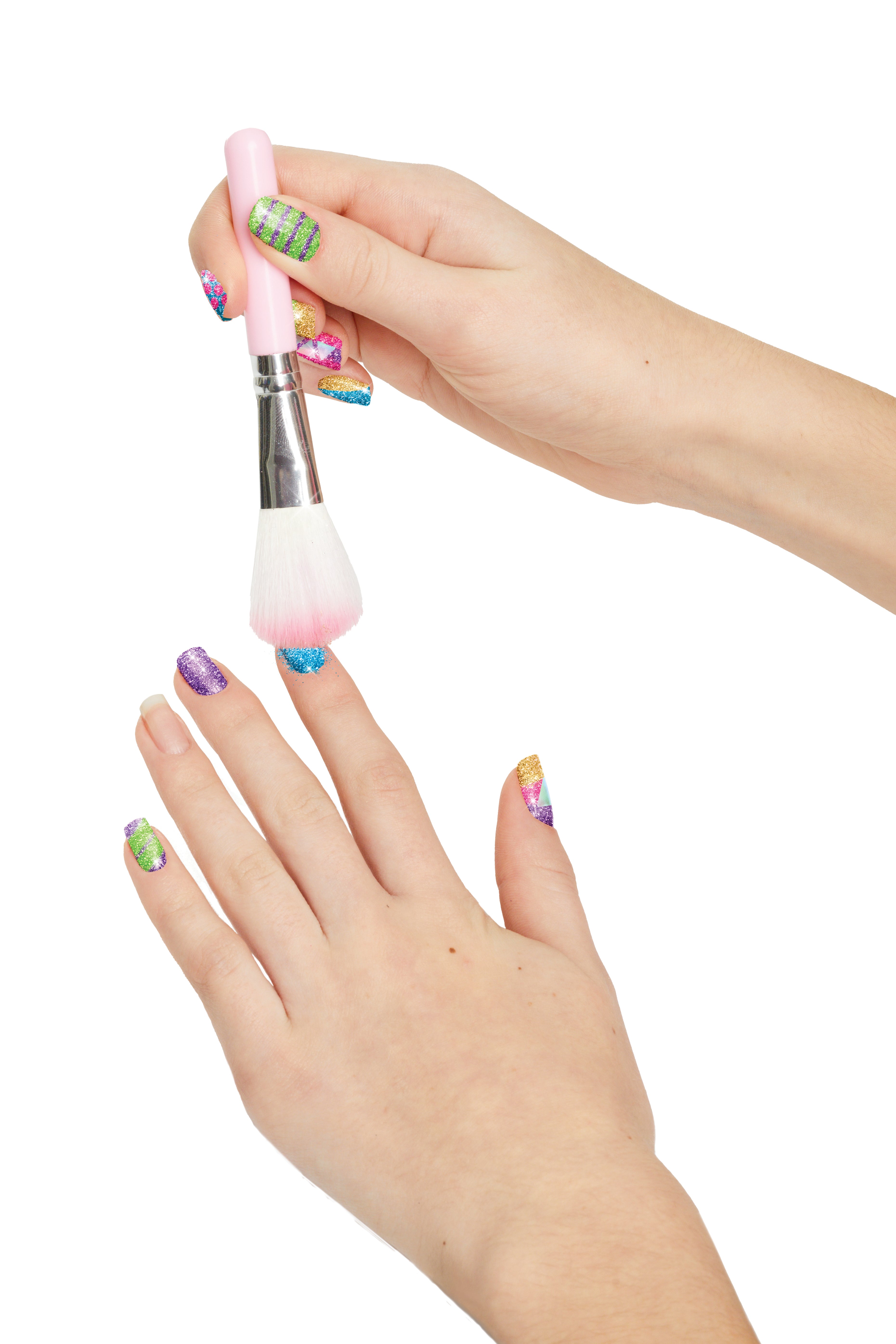 Make It Real Party Nails Glitter Design Set Make It Real Party Nails Glitter Design Set