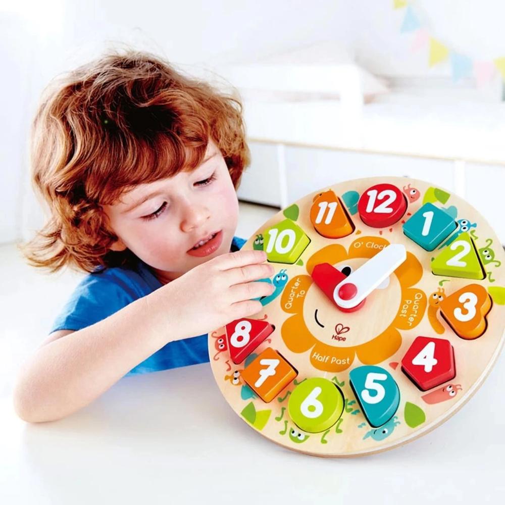 Hape Chunky Clock Wooden Puzzle Hape Chunky Clock Wooden Puzzle