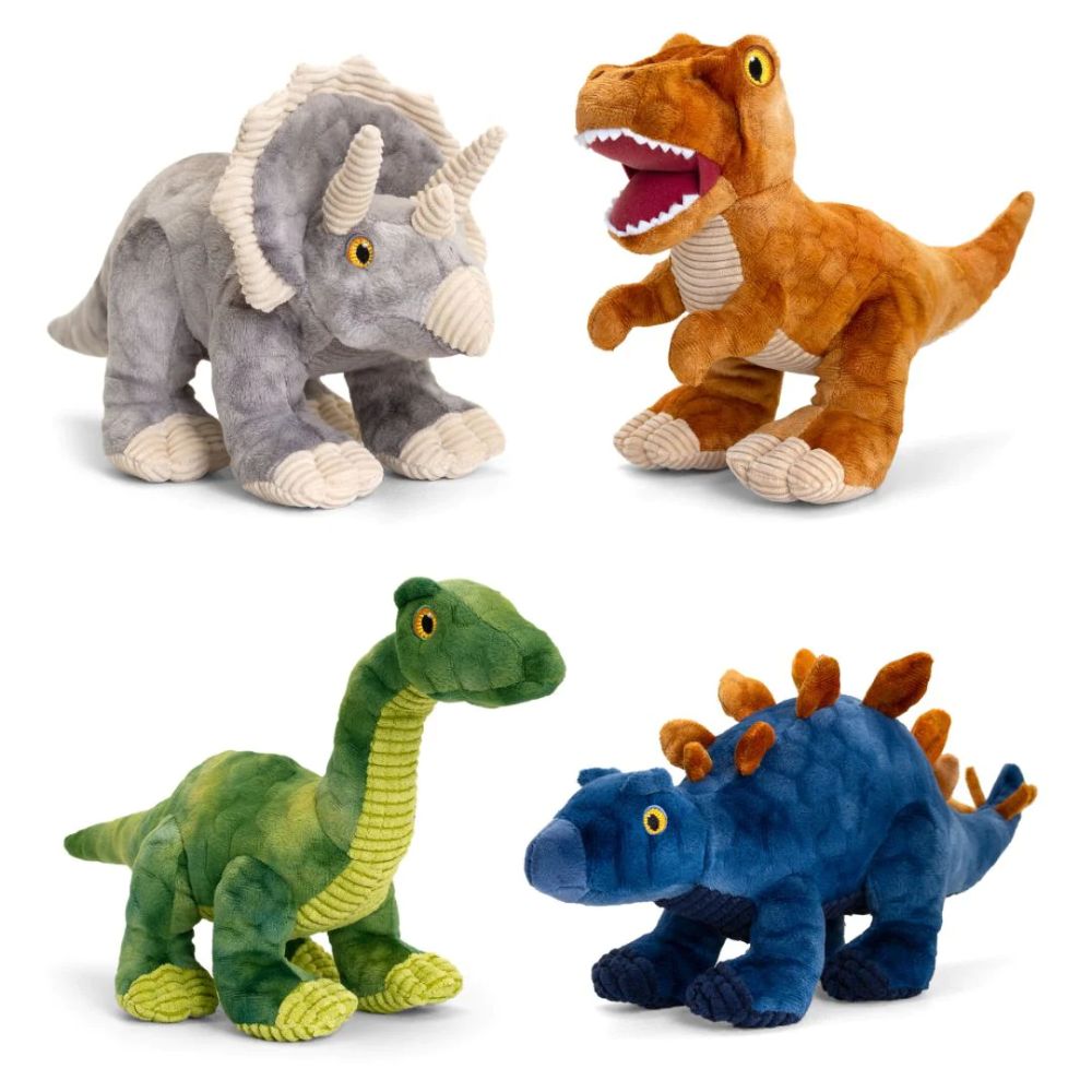 Keeleco Dinosaurs 26cm Soft Toy 4 Assorted