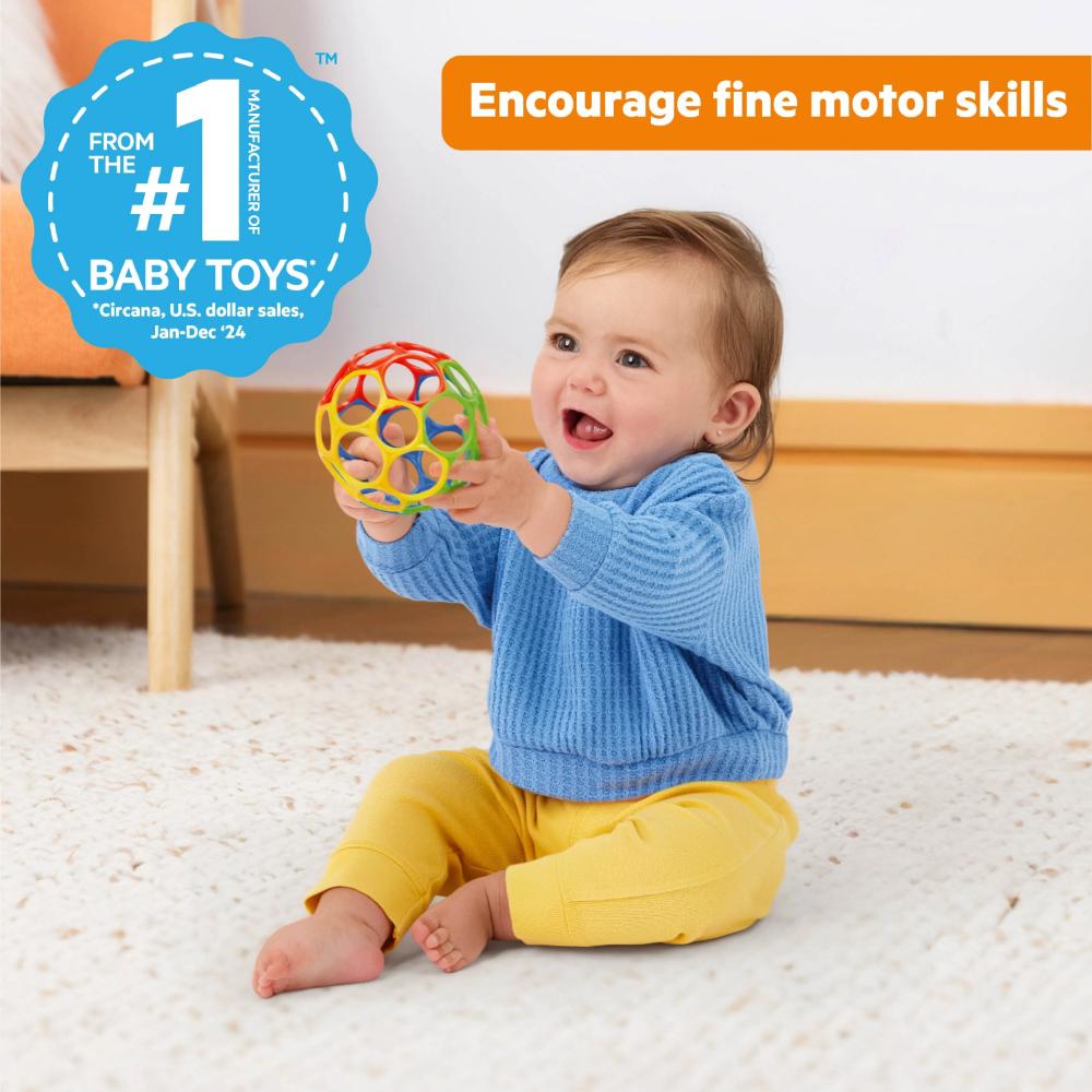 Bright Starts Oball Classic Easy Grasp Toy Bright Starts Oball Classic Easy Grasp Toy