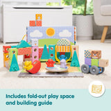 Melissa & Doug Wooden Blockables™ Town Play Set