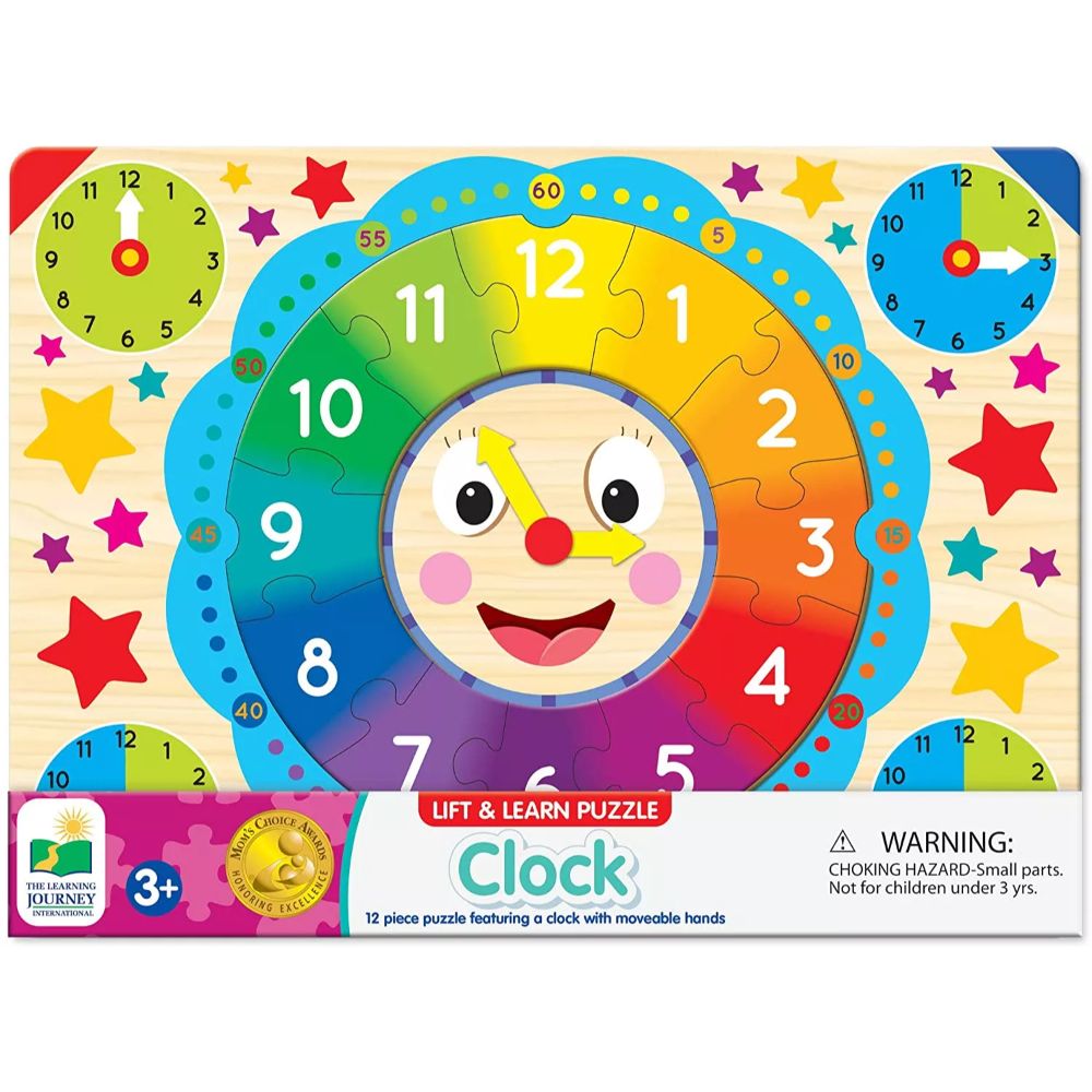 The Learning Journey Lift & Learn Clock Puzzle