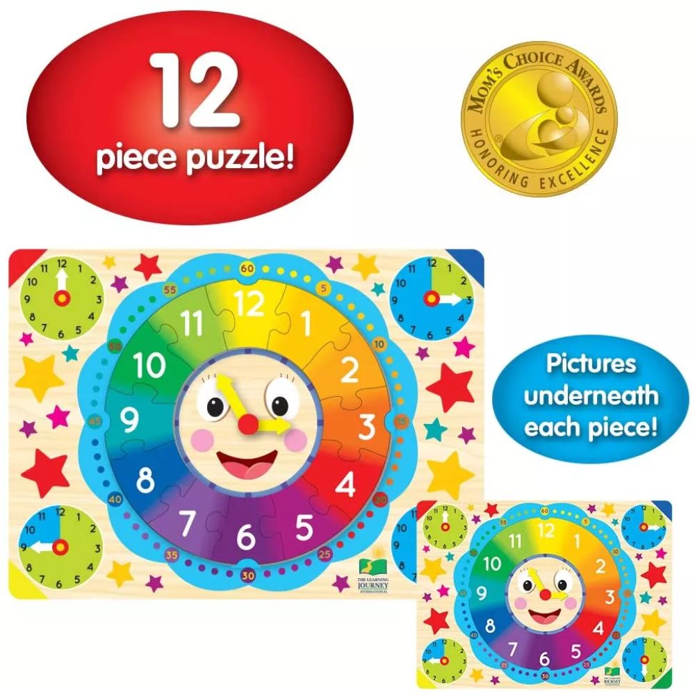 The Learning Journey Lift & Learn Clock Puzzle