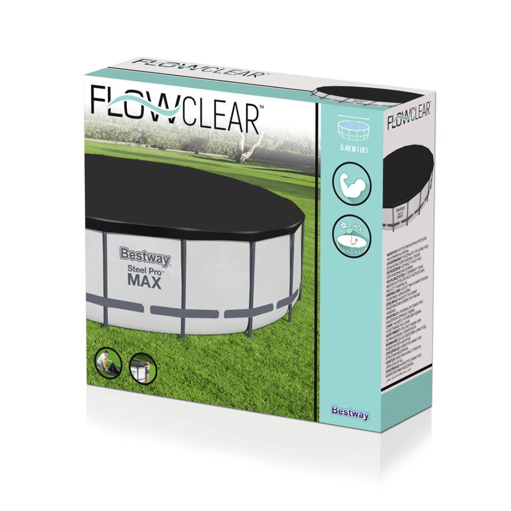 Bestway - Flowclear 18'(5.49M) PVC Pool Cover Bestway - Flowclear 18'(5.49M) PVC Pool Cover