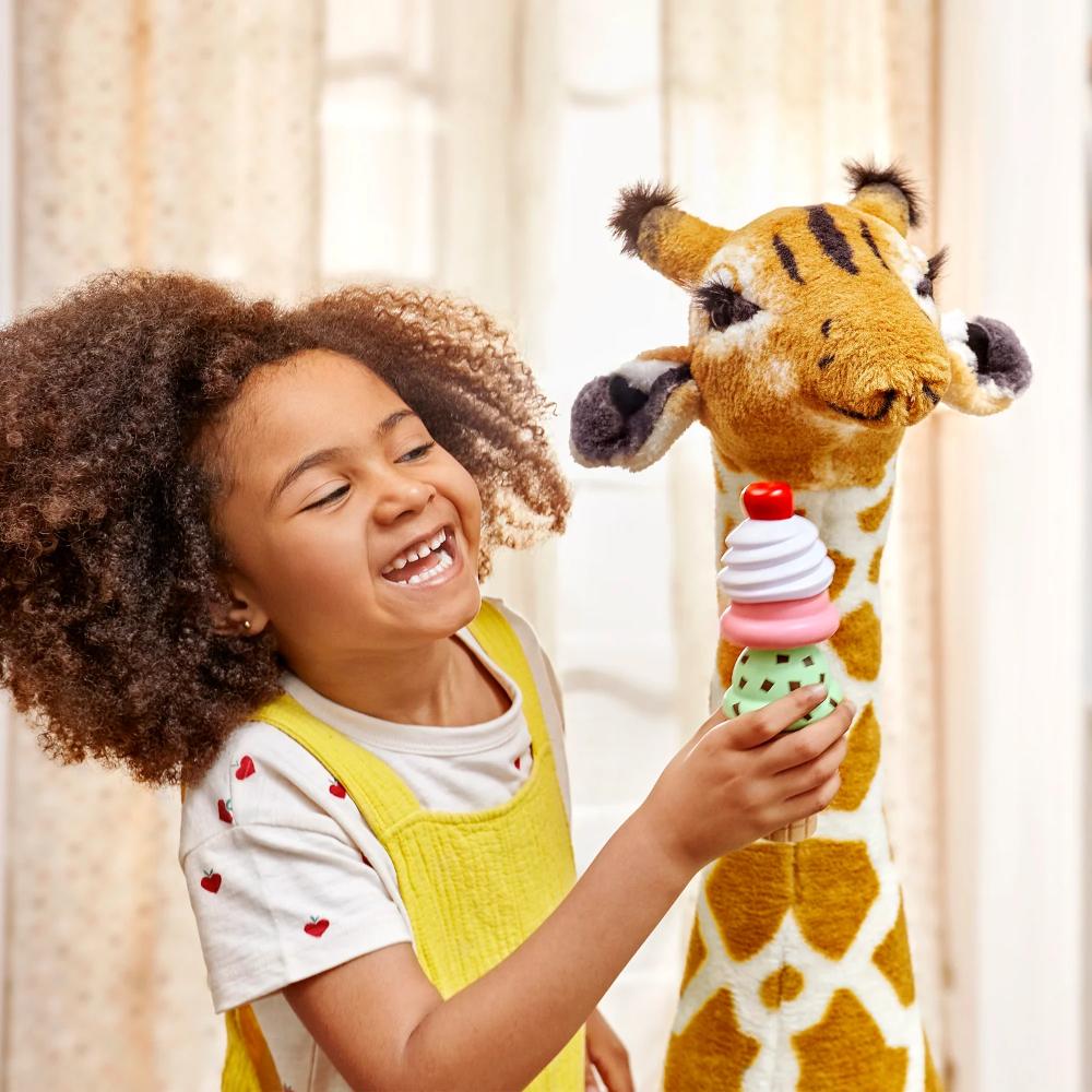 Melissa & Doug Giraffe Lifelike Plush Stuffed Animal