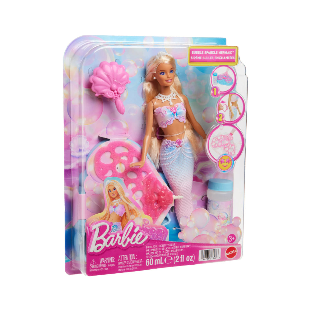Barbie Bubble Sparkle Mermaid Doll