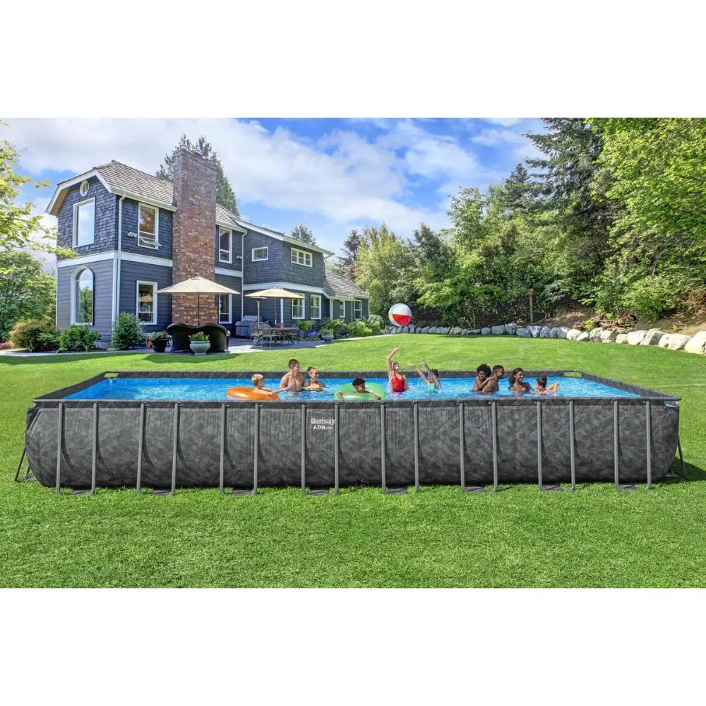 BESTWAY RECTANGULAR POOL SET 9.56M X 4.88M X 1.32M BESTWAY RECTANGULAR POOL SET 9.56M X 4.88M X 1.32M