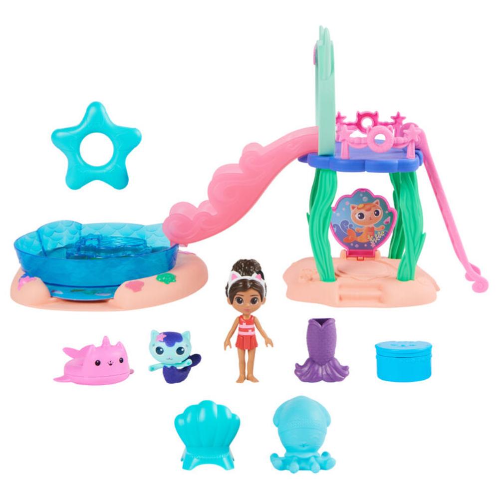 Gabby's Dollhouse Purr-ific Pool Playset with Gabby and MerCat