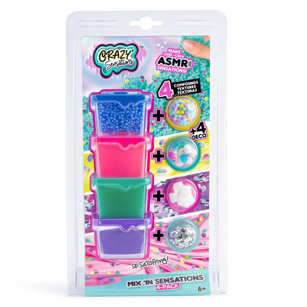 Crazy Sensations Slime Mix'In Sensations 4 Pack Crazy Sensations Slime Mix'In Sensations 4 Pack