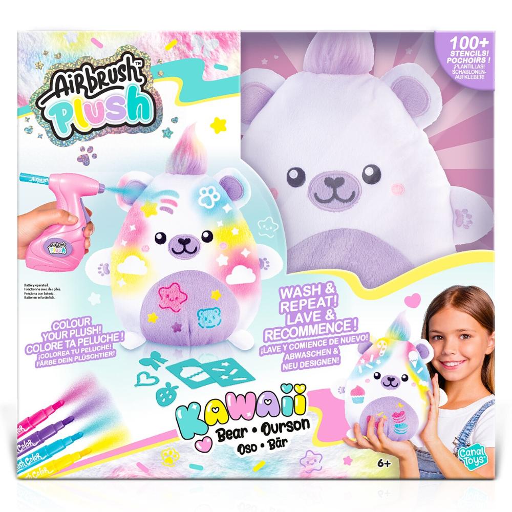 Canal Toy Airbrush Plush Kawaii Bear Canal Toy Airbrush Plush Kawaii Bear