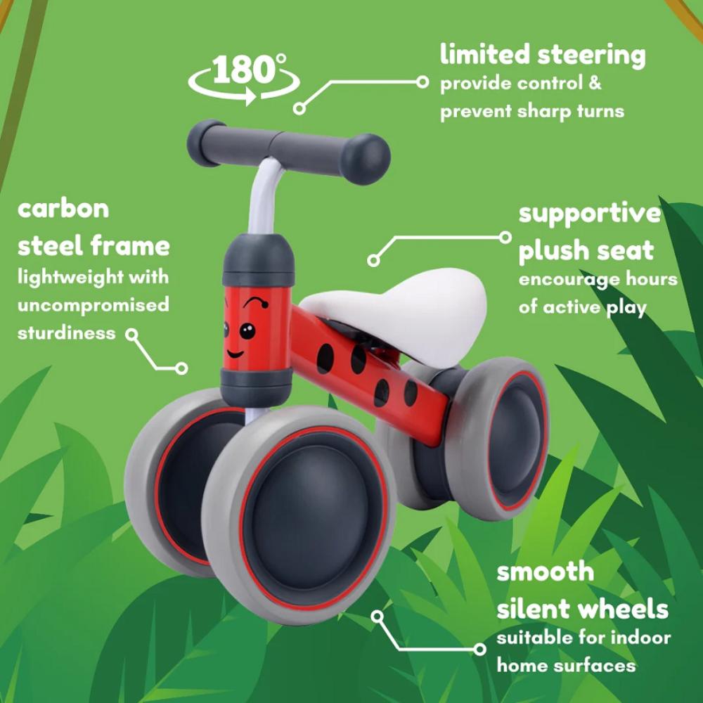 Bold Cube Baby Balance Bike Red