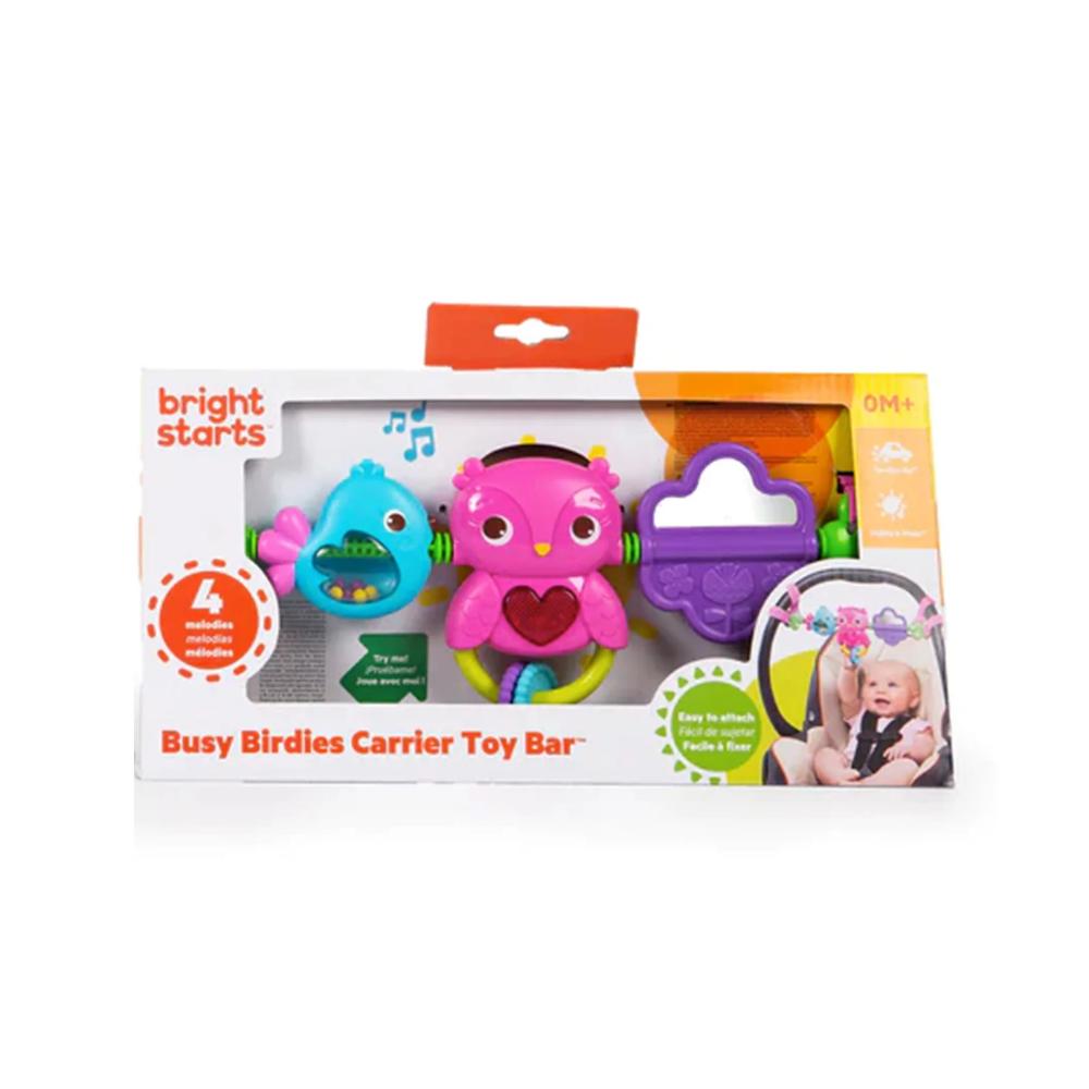 Bright Starts Busy Birdies Carrier Toy Bar Take Along Toy Owl Bright Starts Busy Birdies Carrier Toy Bar Take Along Toy Owl
