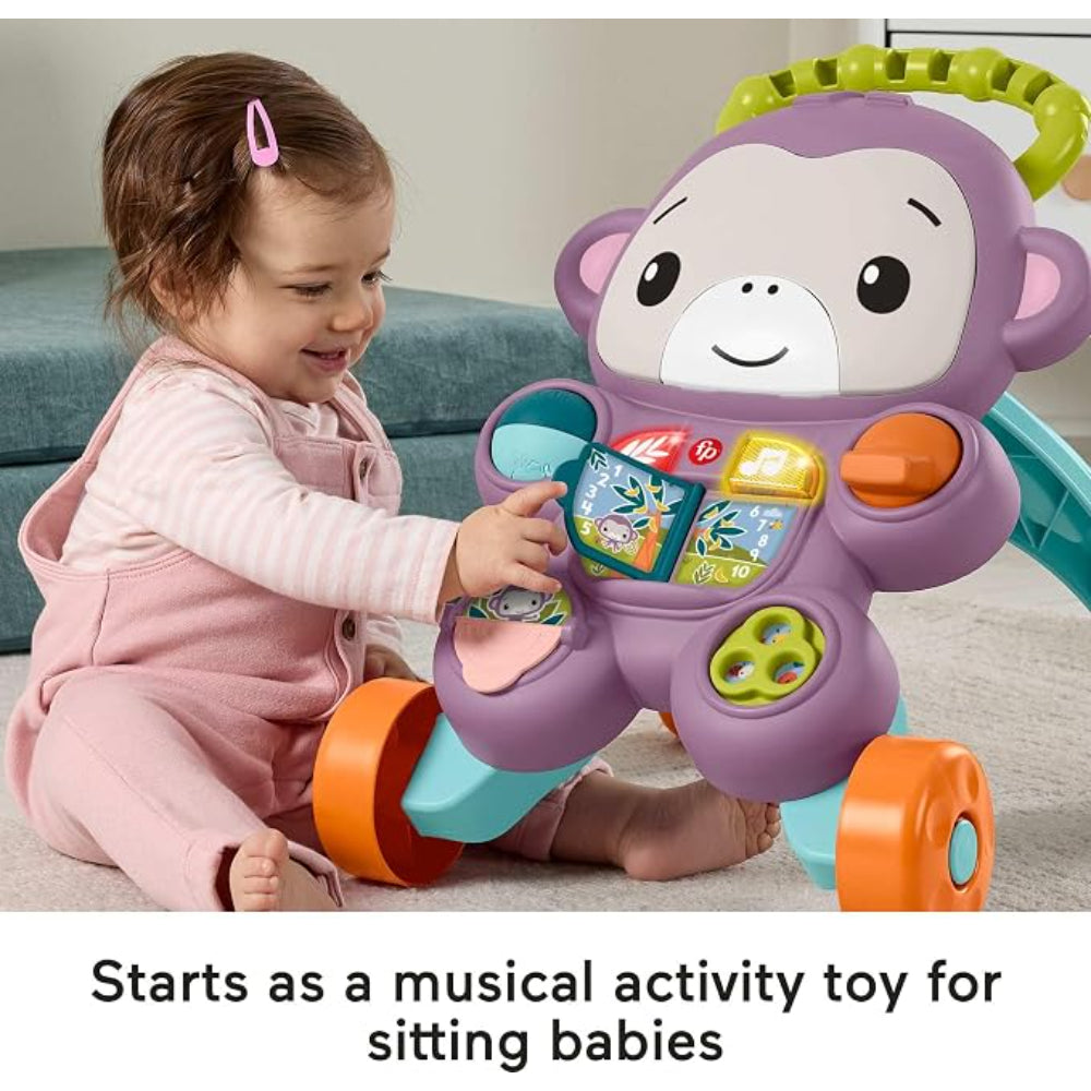 Fisher Price Learn with me Purple Monkey Walker
