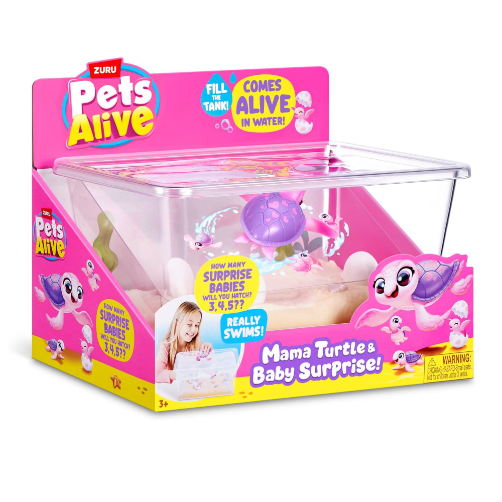Zuru Pets Alive Baby Series 1 Mama Turtle Surprise