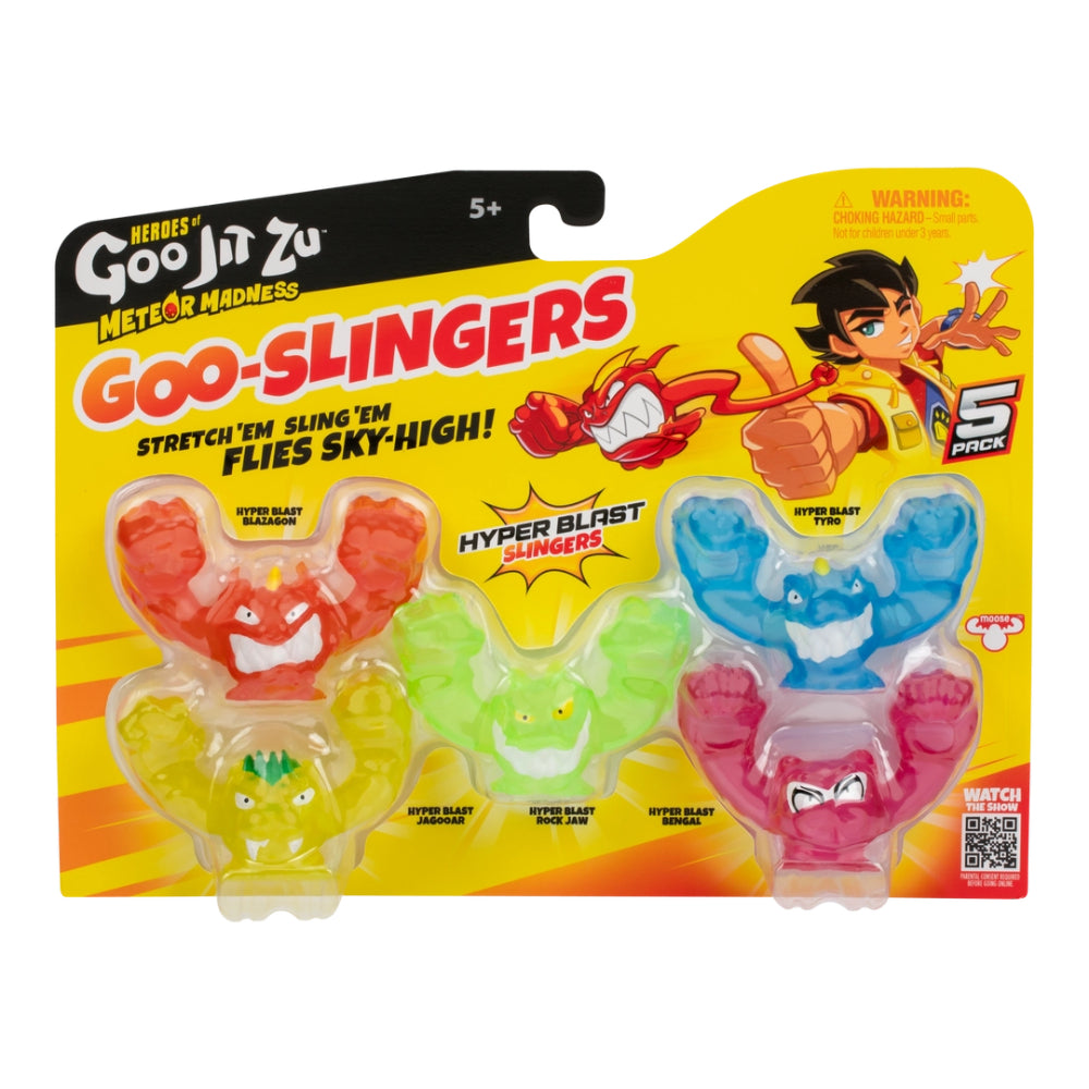 Heroes of Goo Jit Zu S13 Meteor Madness Goo Slingers 5Pk Hyper