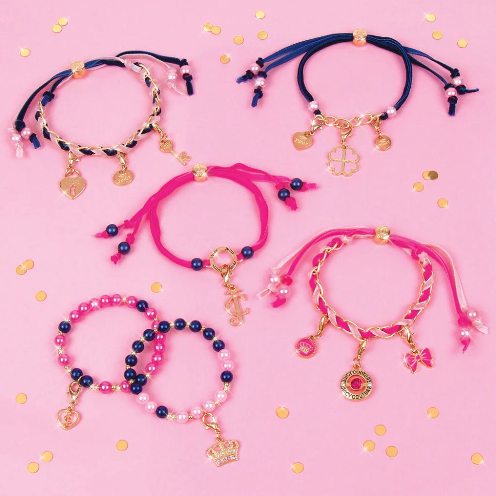 Make It Real Juicy Couture Charmed By Velvet & Pearls Bracelets