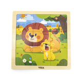 Viga Wooden 9 Piece PuzzleLion